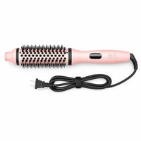 Cepillo termico moldeador rosa - vista cenital con cable
